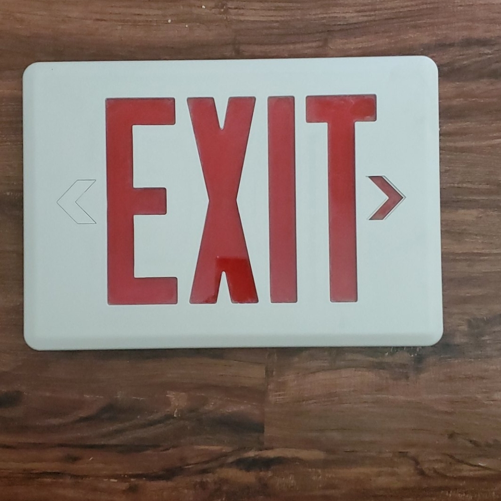 Emergency exit sign